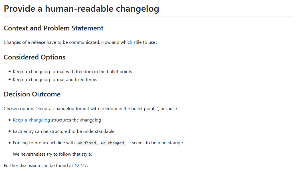 JabRef ADR-007 Provide a human-readable changelog